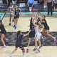 Gonzaga guard Jill Townsend (32) shoots the winning basket against BYU for the WCC women’s tournament championship in Las Vegas.